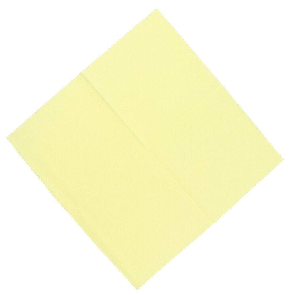 1 Piece Microfibre Cleaning Polishing Cloth for Musical Instrument Yellow