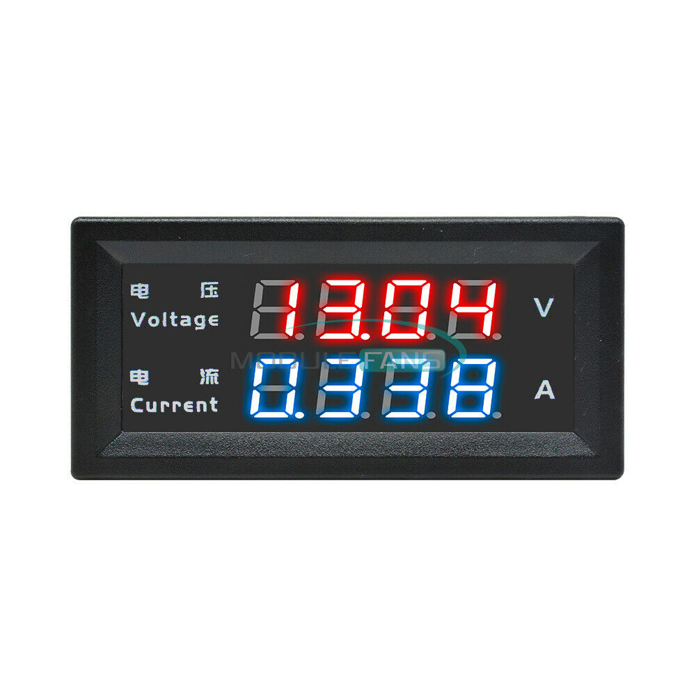DC0-100V 10A Dual Display Voltage Current Power Meter Ammeter M4430 4-digit LED