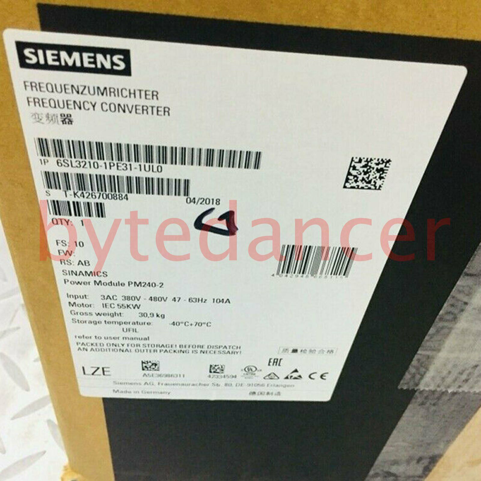 1PC New Inverter 6SL3210-1PE31-1UL0 1 year warranty Fast  SM9T