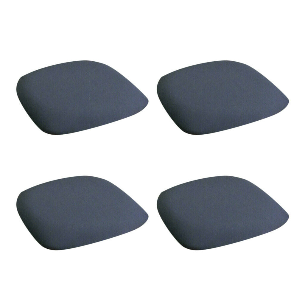4pcs Stretch Kitchen Dining Room Chair Seat Cover Invisible Buckles Grey