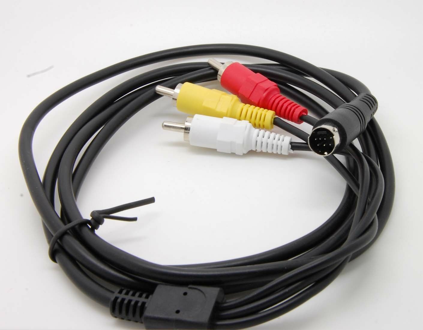5FT 7Pin S-Video Male To 3 RCA Male Composite Video AV Cable For PC TV Laptop