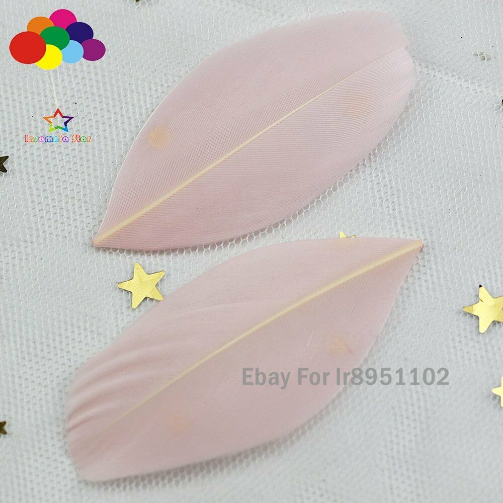 100pcs/lot Light pink loose Feather Natural Goose feathers For Crafts DIY New