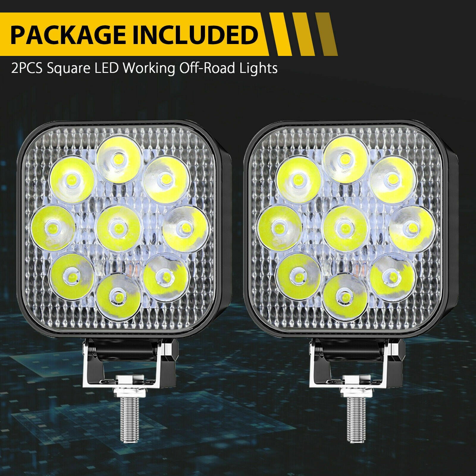2x 3inch LED Work Light Bar Spot Pods Fog Lamp Offroad Driving Truck SUV ATV 4WD