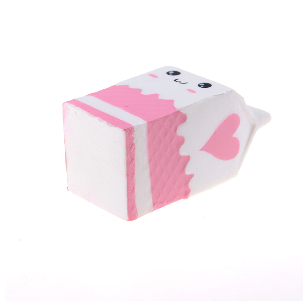 Cute  Milk Box Slow Rising Scented Cartoon Bread Hand Pillow To.l8