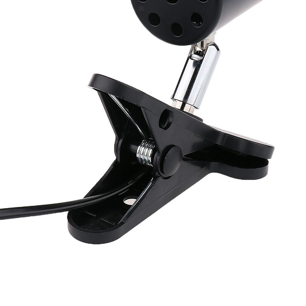 Reptile Lamp Ceramic Heat Light UVB UVA Light Bulb Holder E27 UK Plug Black
