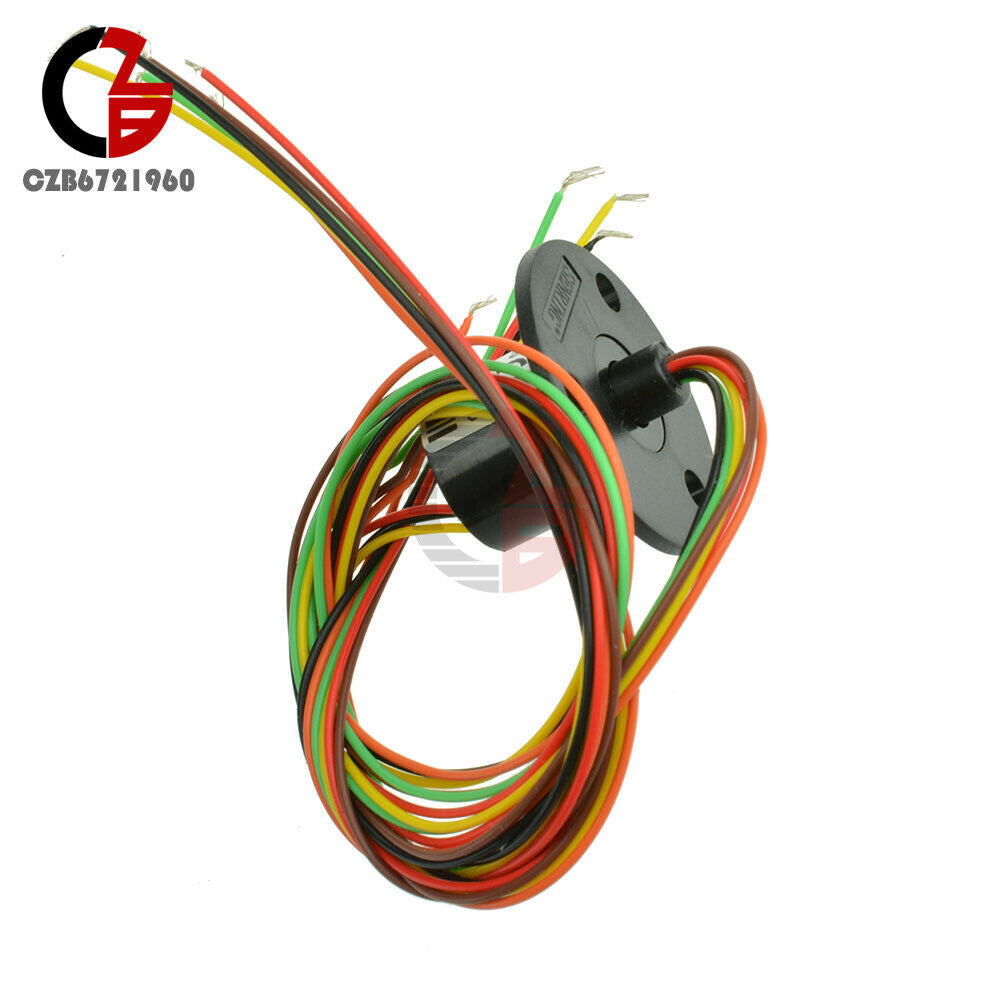 5Pcs 0-300Rpm Capsule Slip Ring 6 Circuit Wires 12.5mm 2A AC 240V Test Equipment