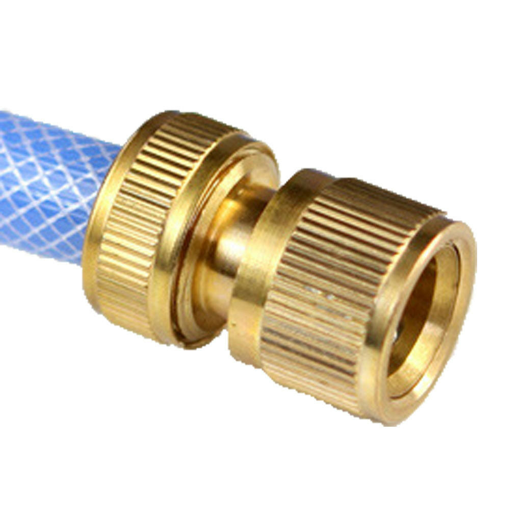Garden Hose Water Pipe Shut-off Tap Connector 25mm OD Tube Quick Fitting