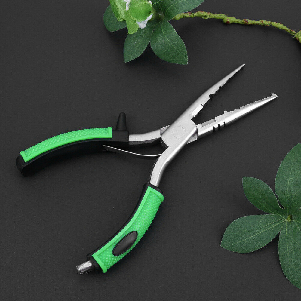 1pc High Carbon Steel Metal Fishing Split Ring Pliers Cutters Hook Remover @