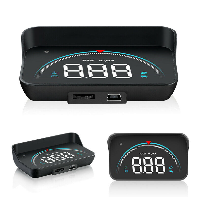 M8 Safety Car Head Up Display OBD2 Overspeed WarningSystem Speedometer Projector