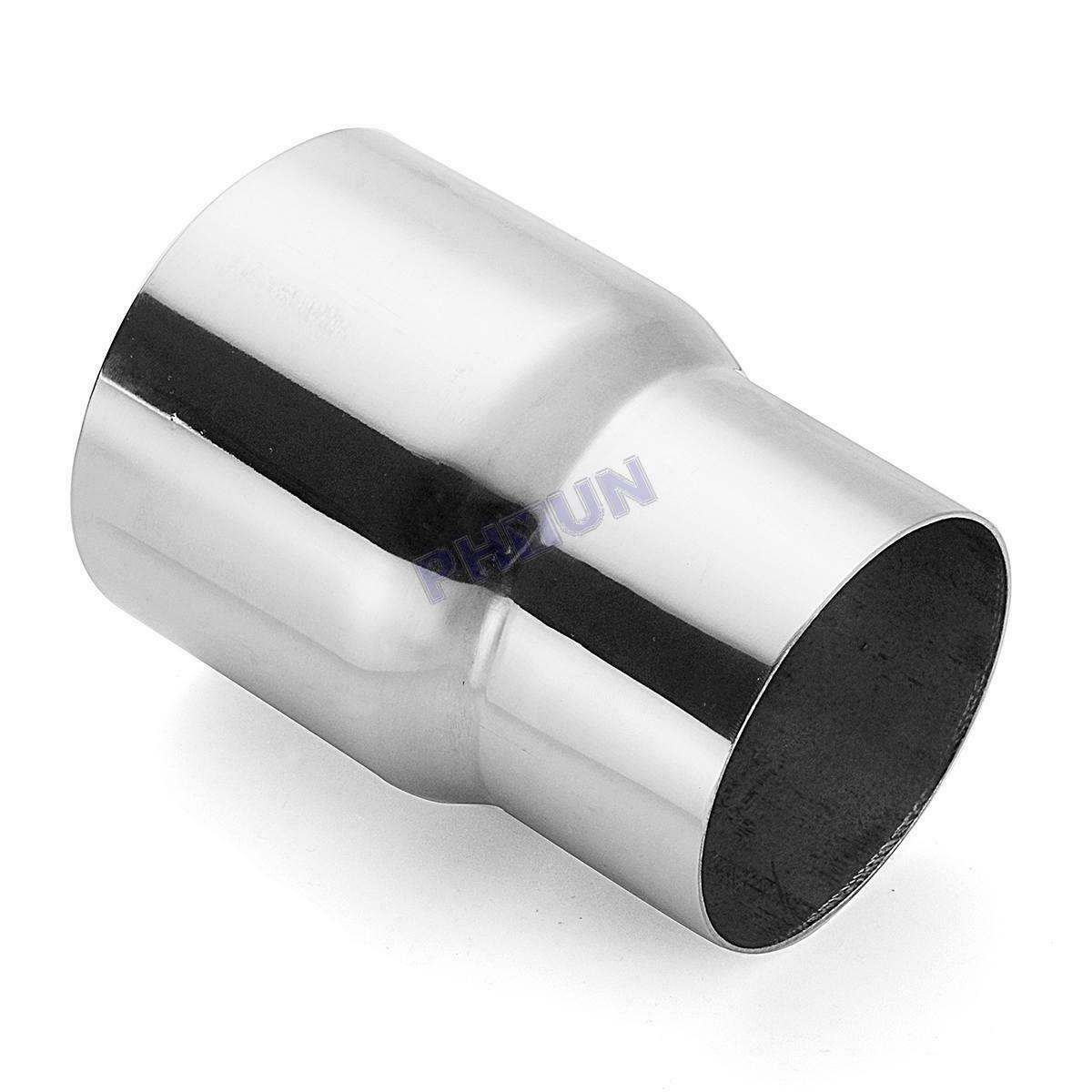 3.5" ID to 3" ID Car Exhaust Pipe Adapter Chrome Stainless Steel Universal