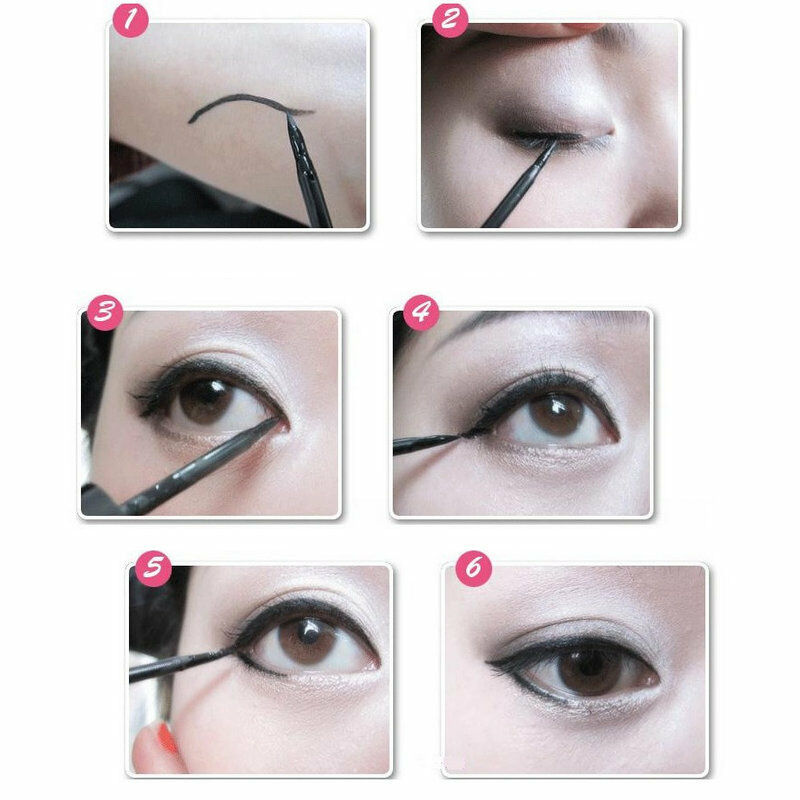 US Black Waterproof Eyeliner Liquid Eye Liner Pen Pencil Beauty Makeup Cosmetic~