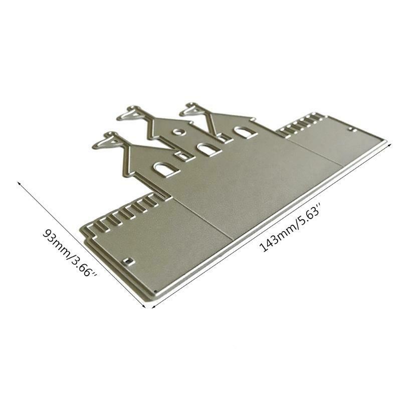 Castle Metal Cutting Die Stencil DIY Scrapbooking Album Paper Card Template Mold