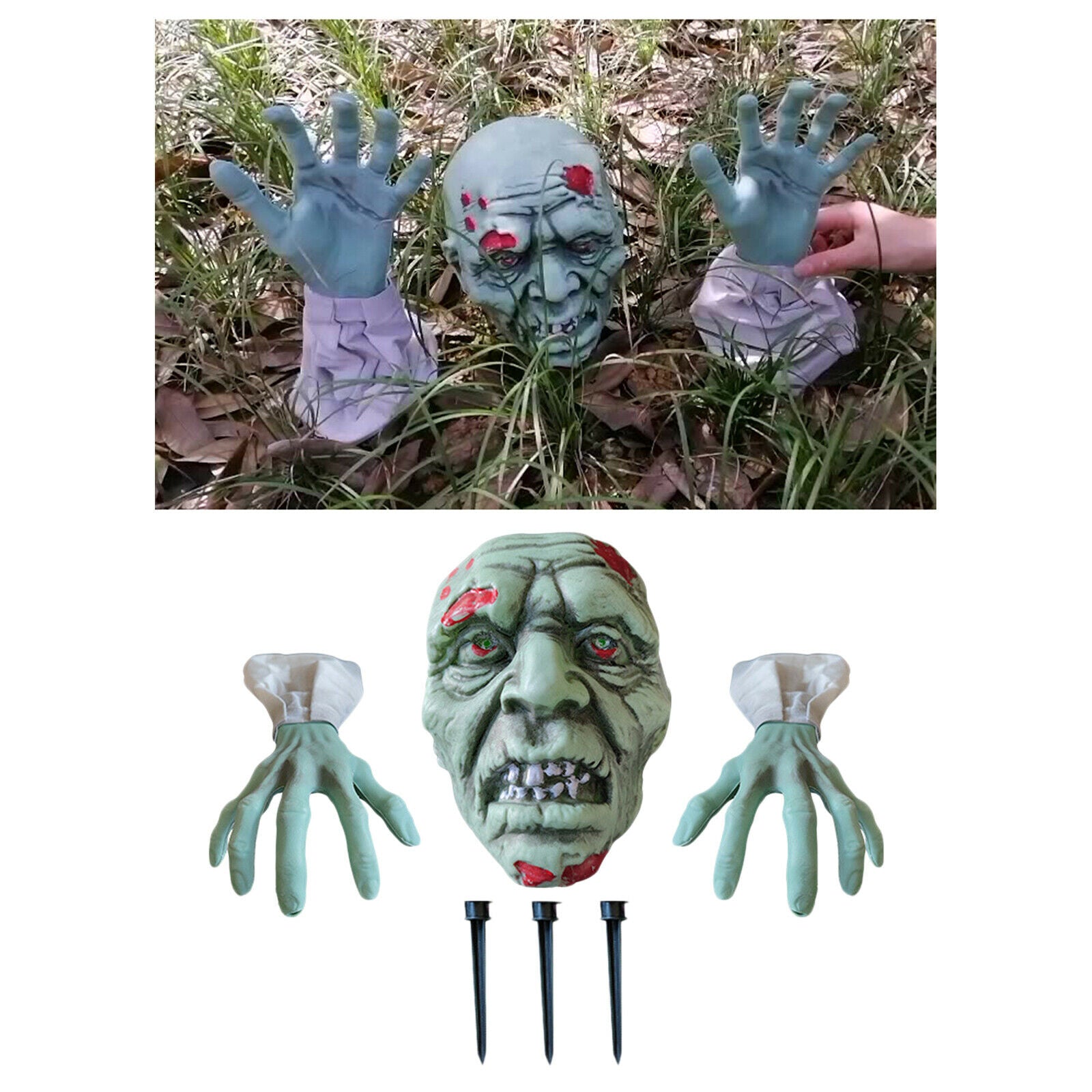 Garden Zombie Decoration Lawn Severed Hands Ornament Yard Stakes Sculpture