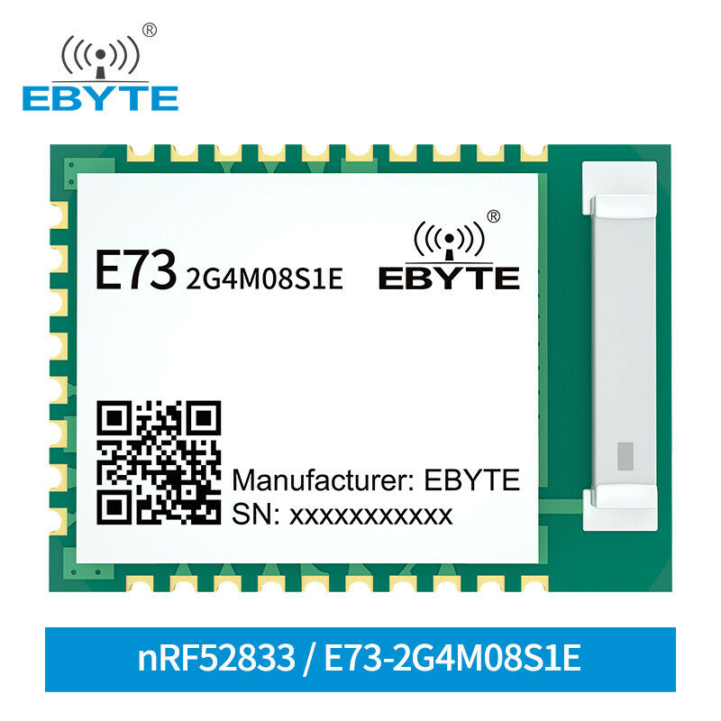 Small power nRF52833 Bluetooth SMD E73-2G4M08S1E BLE 5.0 2.4GHz Wireless Module