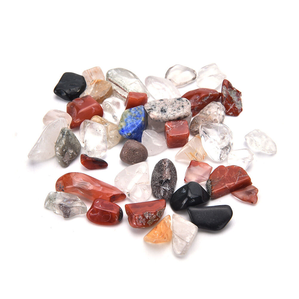 50G Natural Colorful Quartz Crystal Mini Stone Rock Chips Specimens Healing BDA
