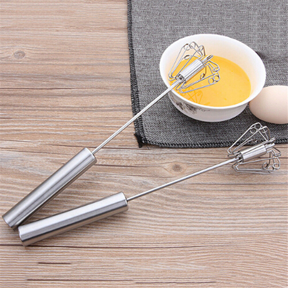 Semi - automatic Foamer Rotate Hand Whisk Mixer Egg Beater Milk Crea.l8