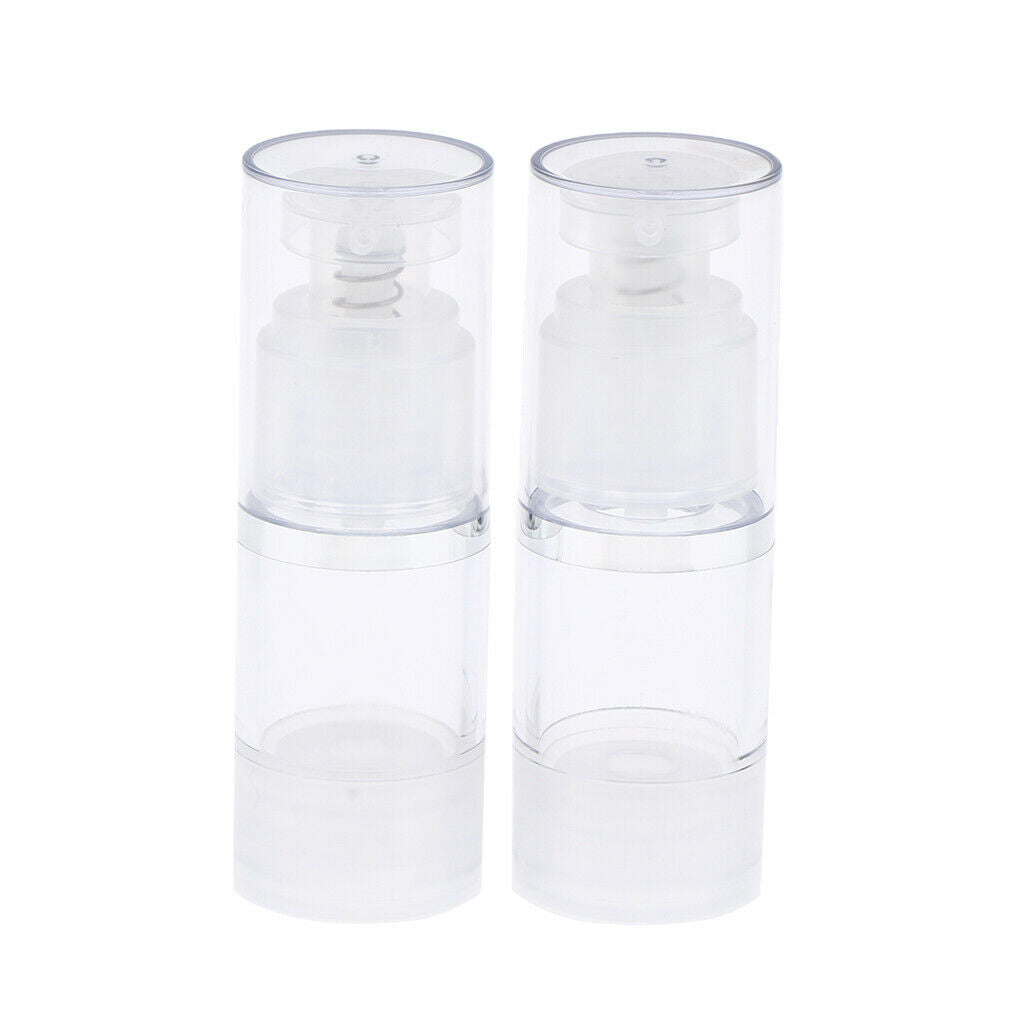8pcs Refillable Cosmetic Foundation Skin Care Container Airless Pump Bottles