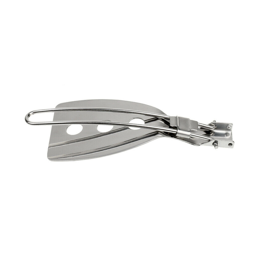 Portable Folding Outdoor Spatula Stainless Steel for Camping Cooking Use