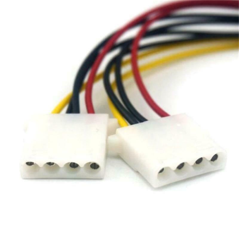 Hard Drive Optical Drive Interface Cable 20cm 4 Pin One In Two 2 Way PSU Power