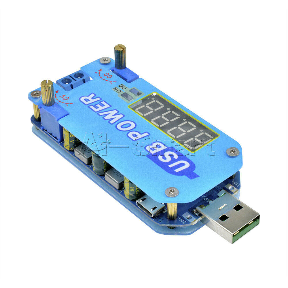 USB Adjustable 15W 2A 5V to 3.3V 9V 12V 24V 30V Step Up/Down Power Supply Module