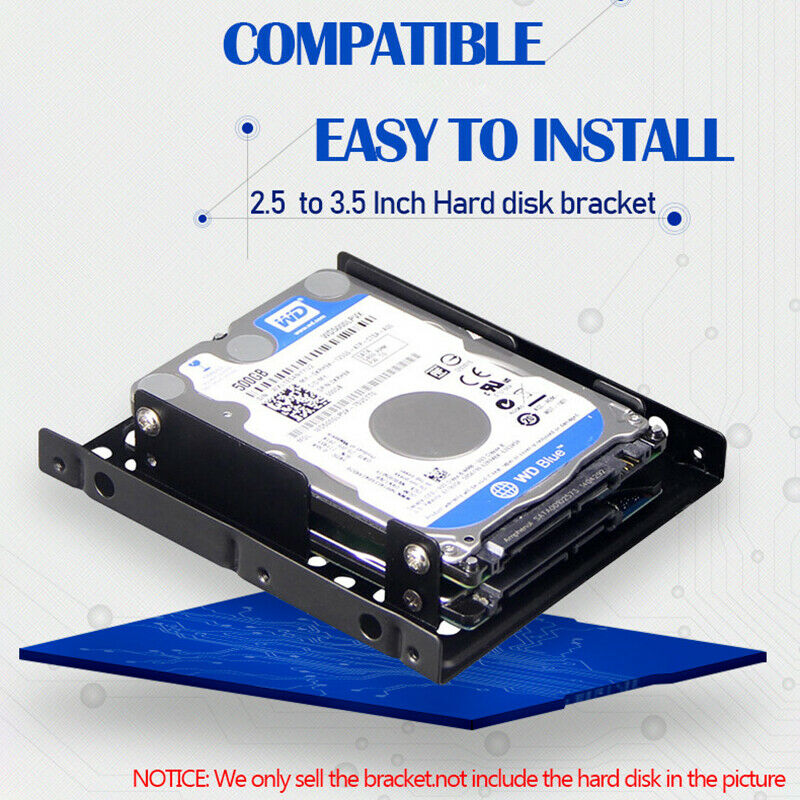 Thick Double-layer Hard Drive Bracket 2.5 to 3.5 Inch SSD Hard Disk Bay N.l8