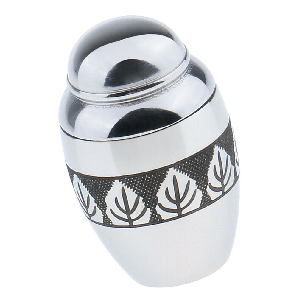 2Pcs Tiny Memorial Keepsake Charms Pendant, Cremation Urns Jar Container for
