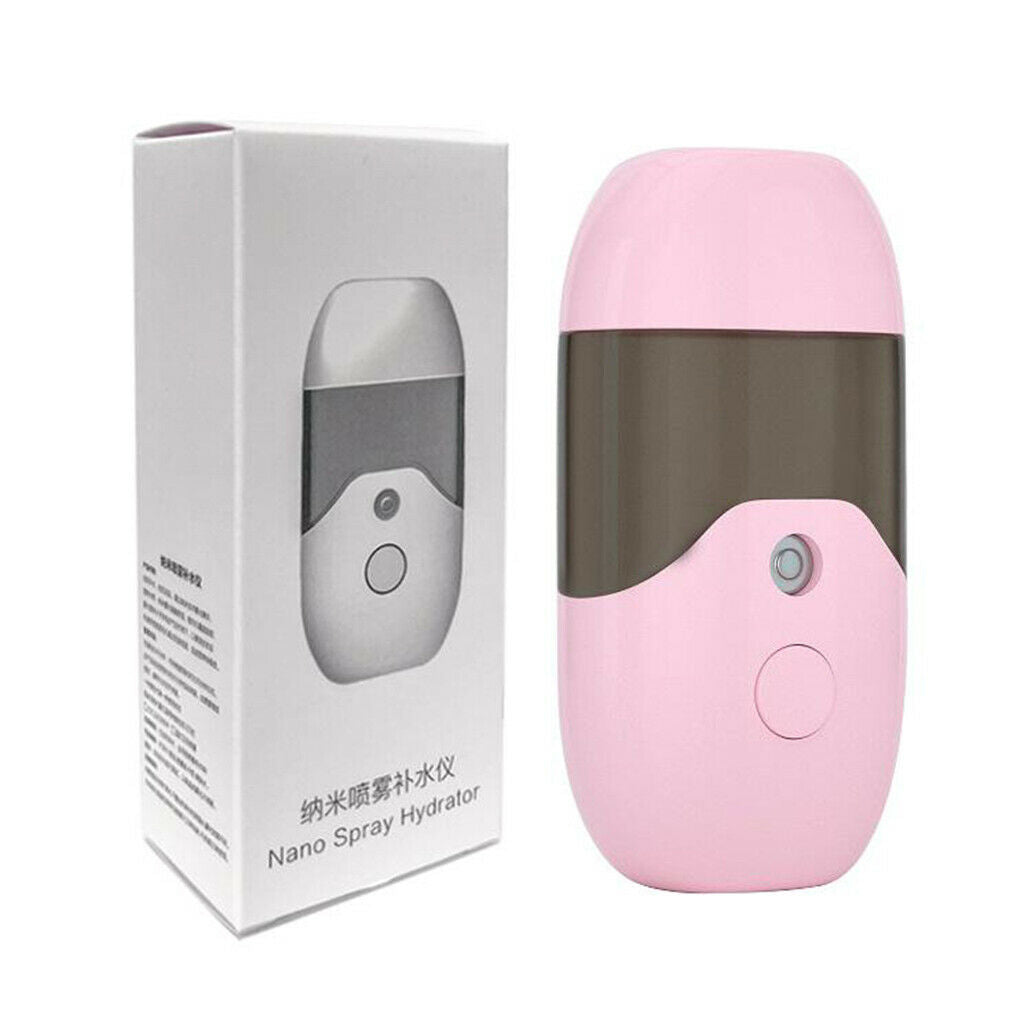 2Pcs Handy Rechargeable Facial Nano Sprayer Hydrating Skin Care Moisturizing