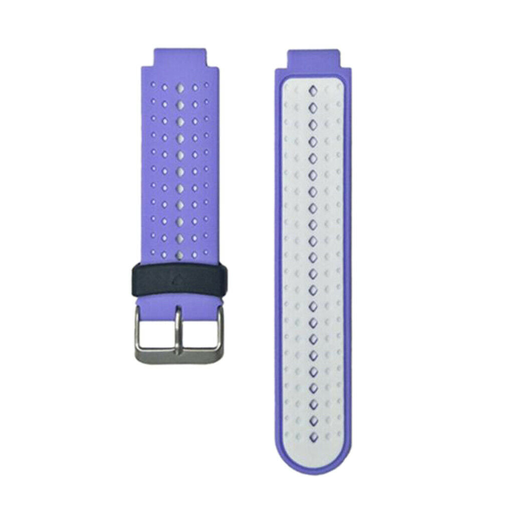 Watch Band Strap for Garmin Forerunner 220 230 235 620  Purple + White