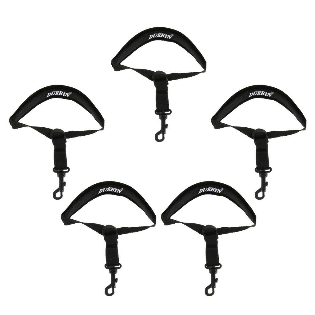 5Pieces Saxophone Belt Single Shoulder Woodwind Instrument Sax Parts Black