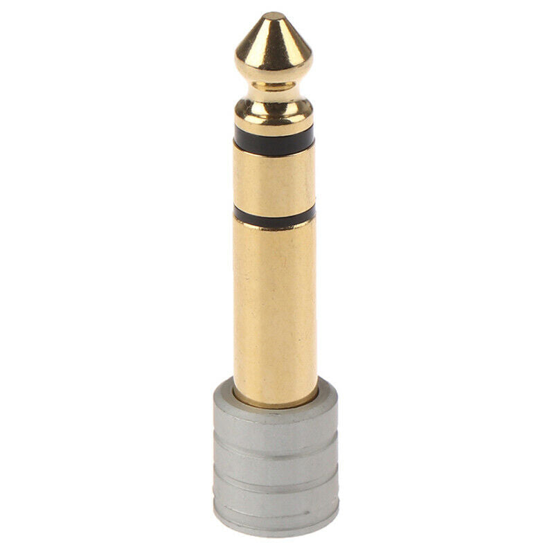 1PCS 6.35mm 1/4" Stereo Male to 3.5mm 1/8" Female Jack Plug Audio Adapter.l8