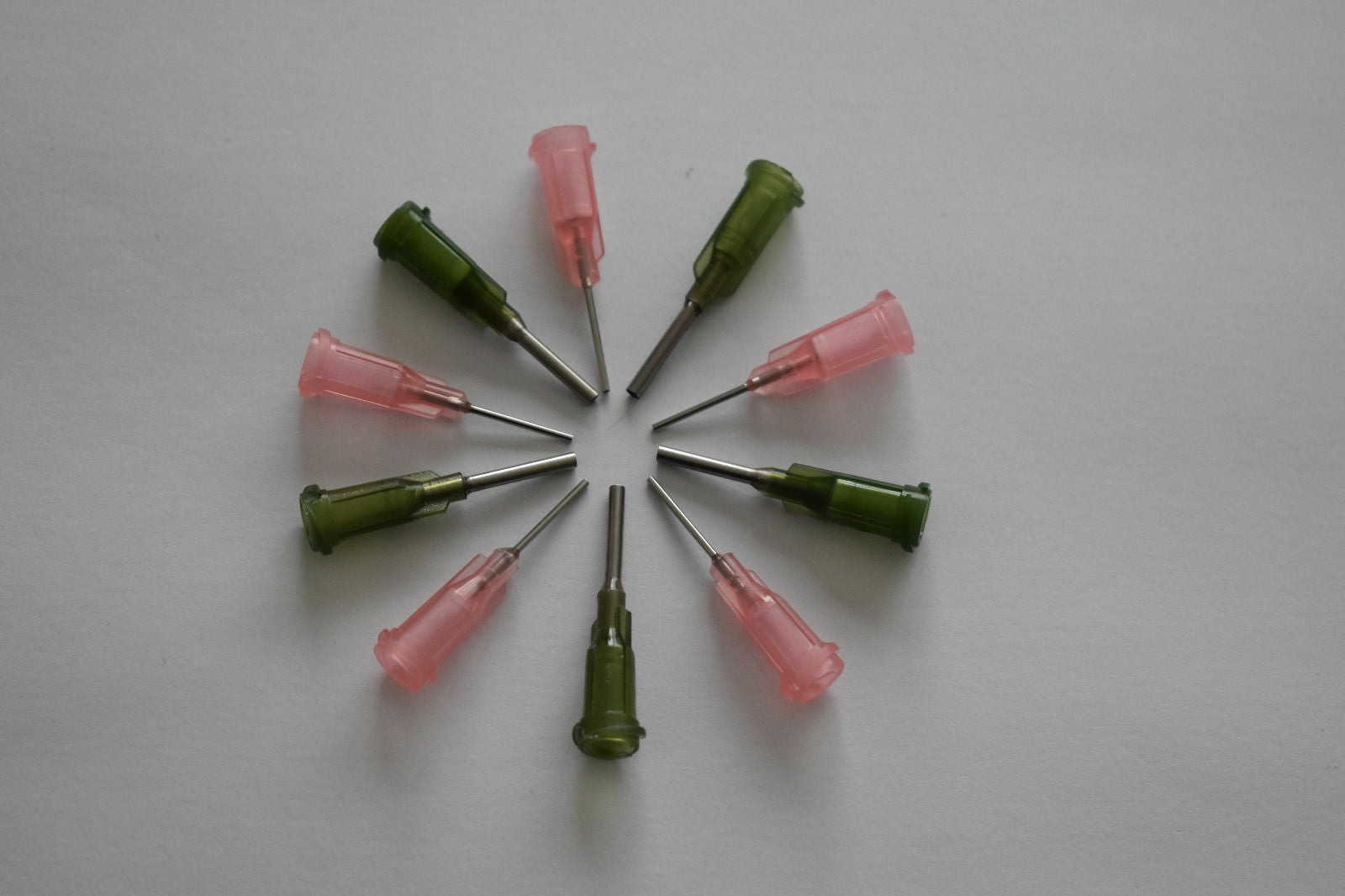 Pink G20 / Olive G14 Syringe Dispenser Tips - Flux , glue or Paste 10pcs