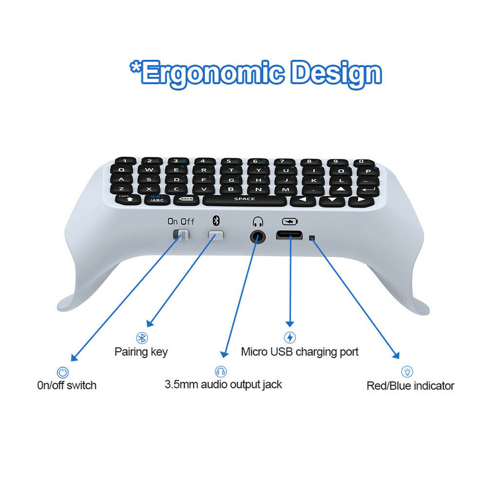 3.5mm Wireless Gamepad Keyboard Bluetooth 3.0 Controller for SONY PS5 Keyboard