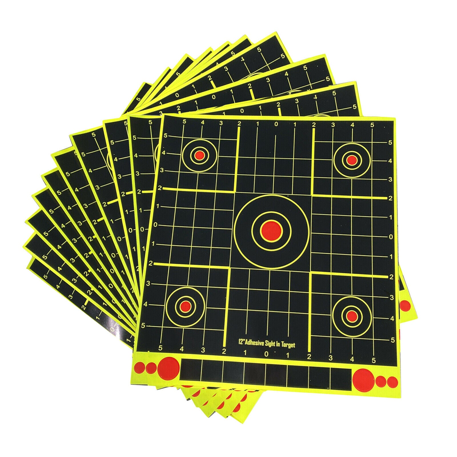 10Pieces 12'' Shooting Paper Target Hunting Splatter Targets Practicing