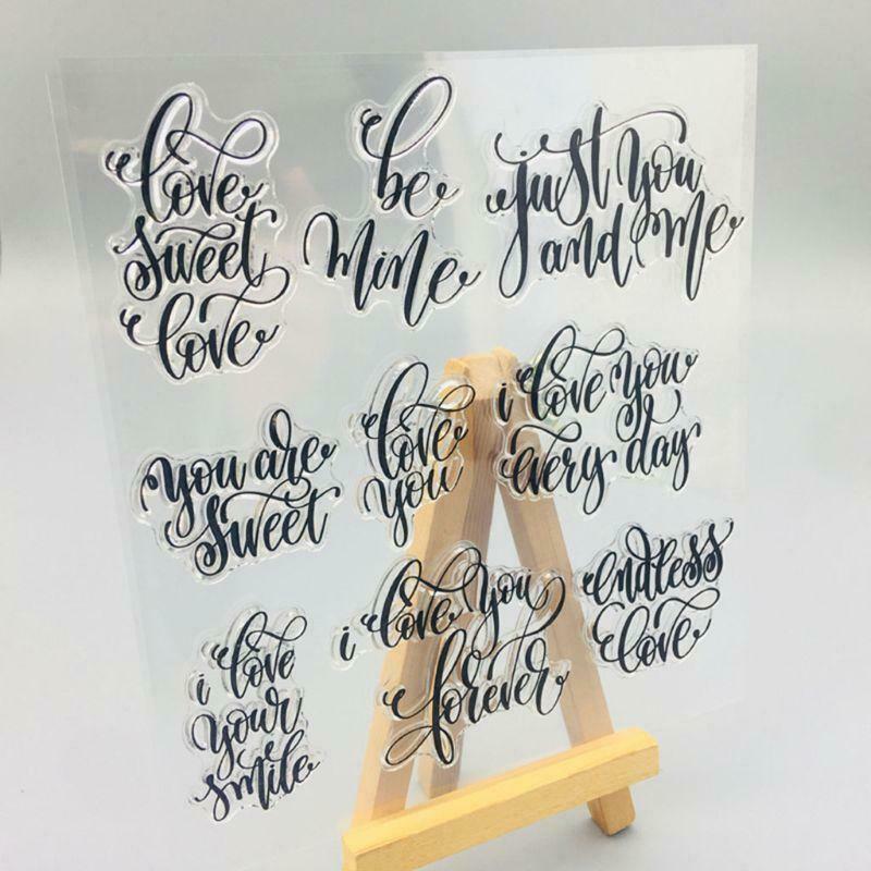 Sweet Love Silicone Clear Seal Stamp DIY Scrapbooking Embossing Photo Album Card