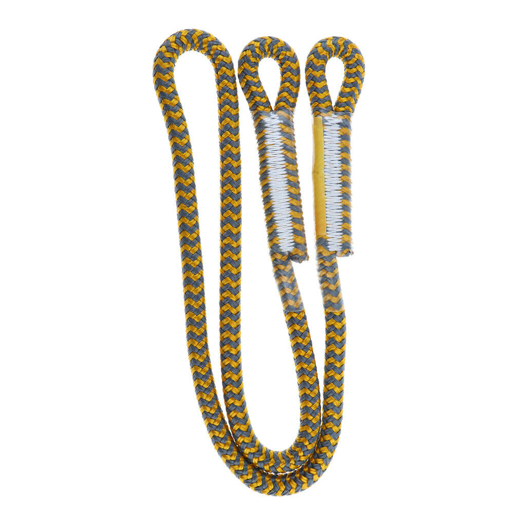 80cm 100cm 8mm Prusik Cord Sewn Eye To Eye For  Rope Climbing Caving - yellow,