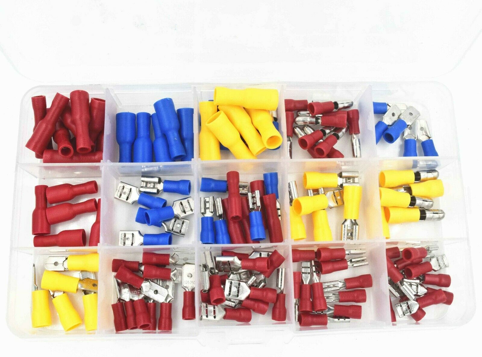 120PCS Assorted Crimp Spade Terminal Insulated Electrical Wire Connector Kit Set