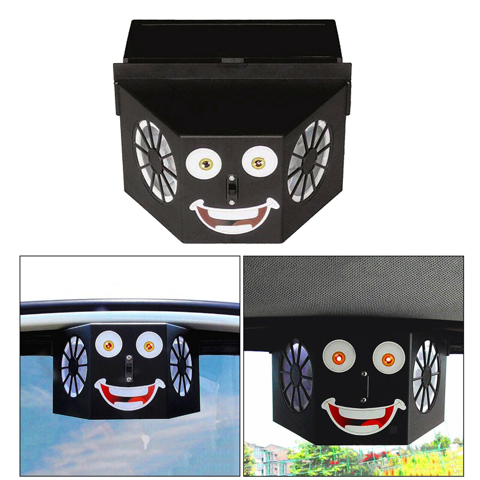 Dual Vent Solar Attic Fan Ventilator for Dog House Caravan Tent Garage