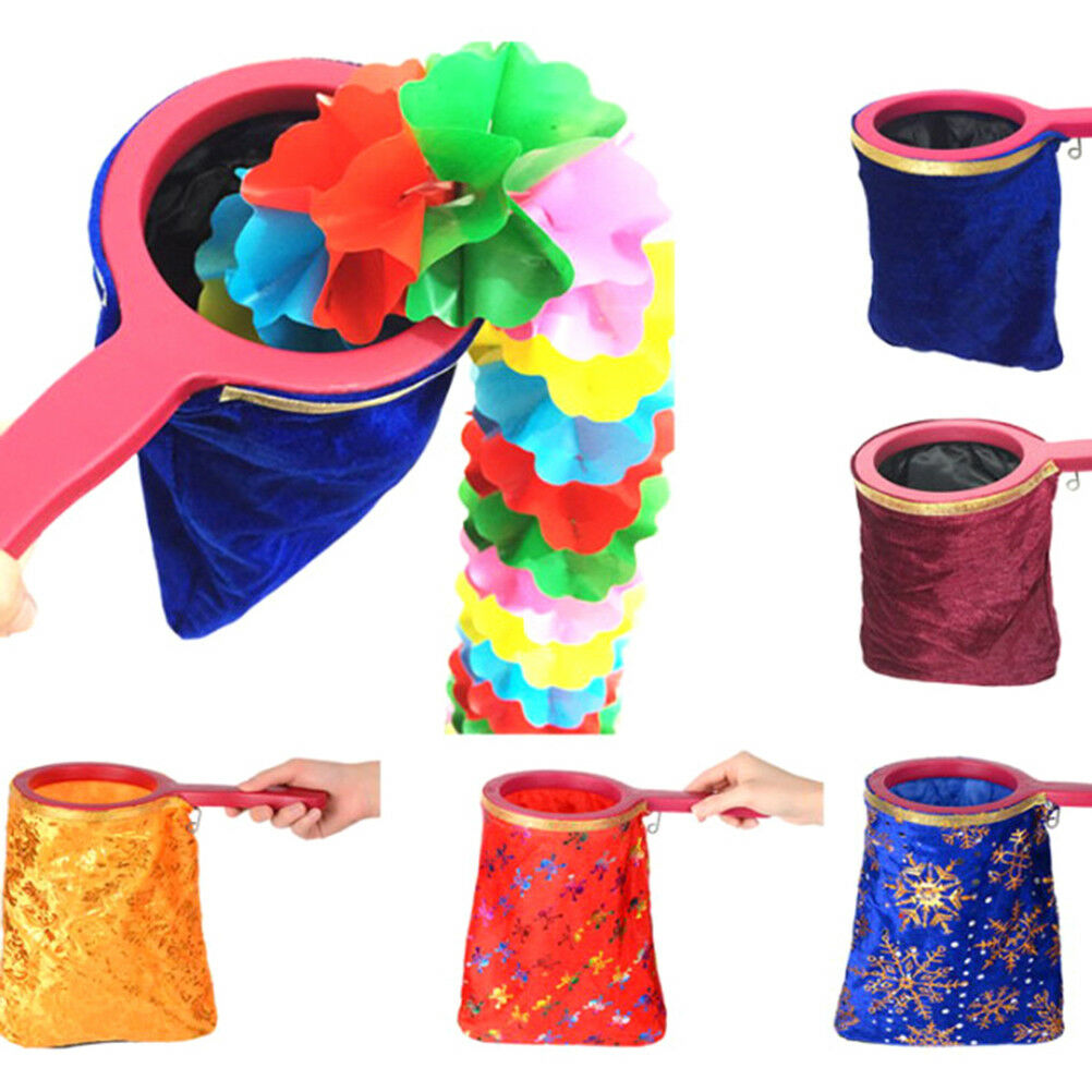 Handle appear disappear magic prop magicians stage change bag magic tri.l8