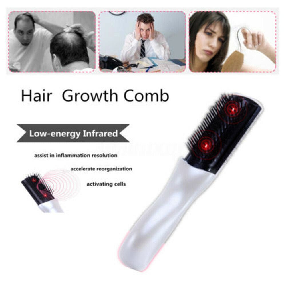 Electric Infrared Anti Hair Loss Comb Vibration Scalp Massager hair brush