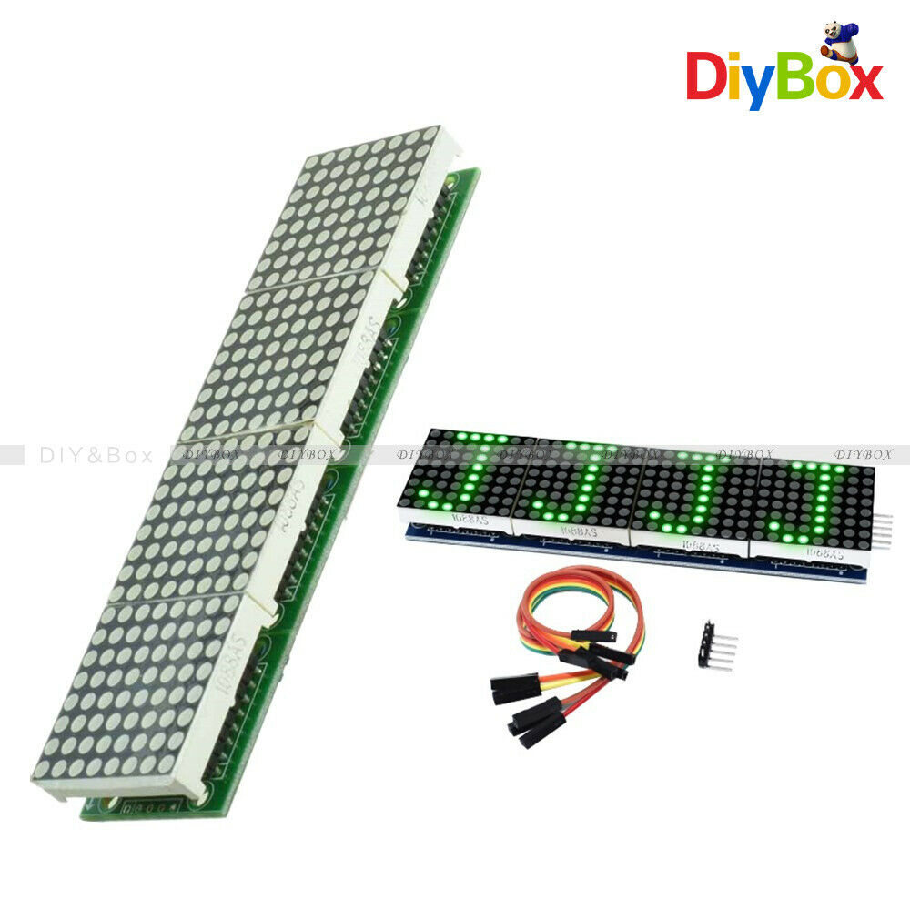 MAX7219 Green LED 4 in 1 Display Dot led Matrix MCU Control Module for Arduino