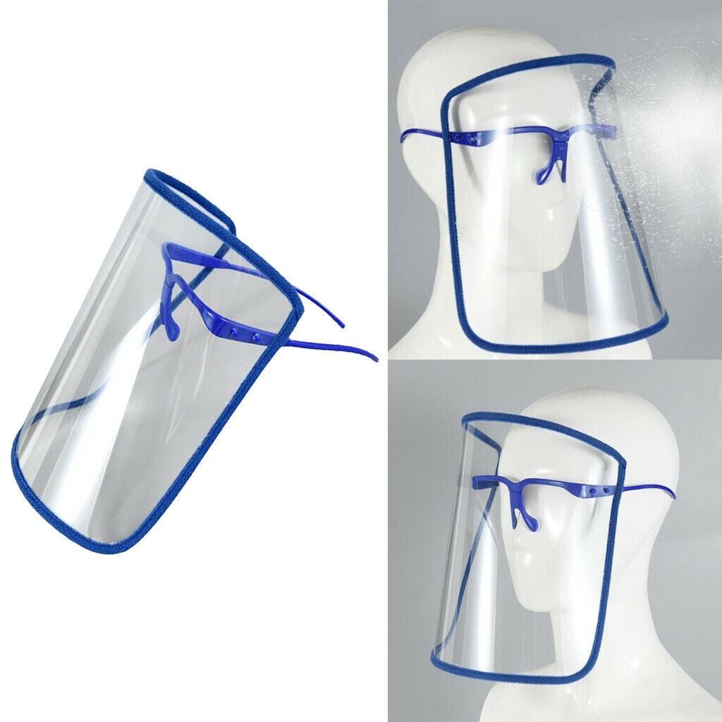 5Pcs Clear Full Face Shield Guard Goggles Visor   Protector Washable