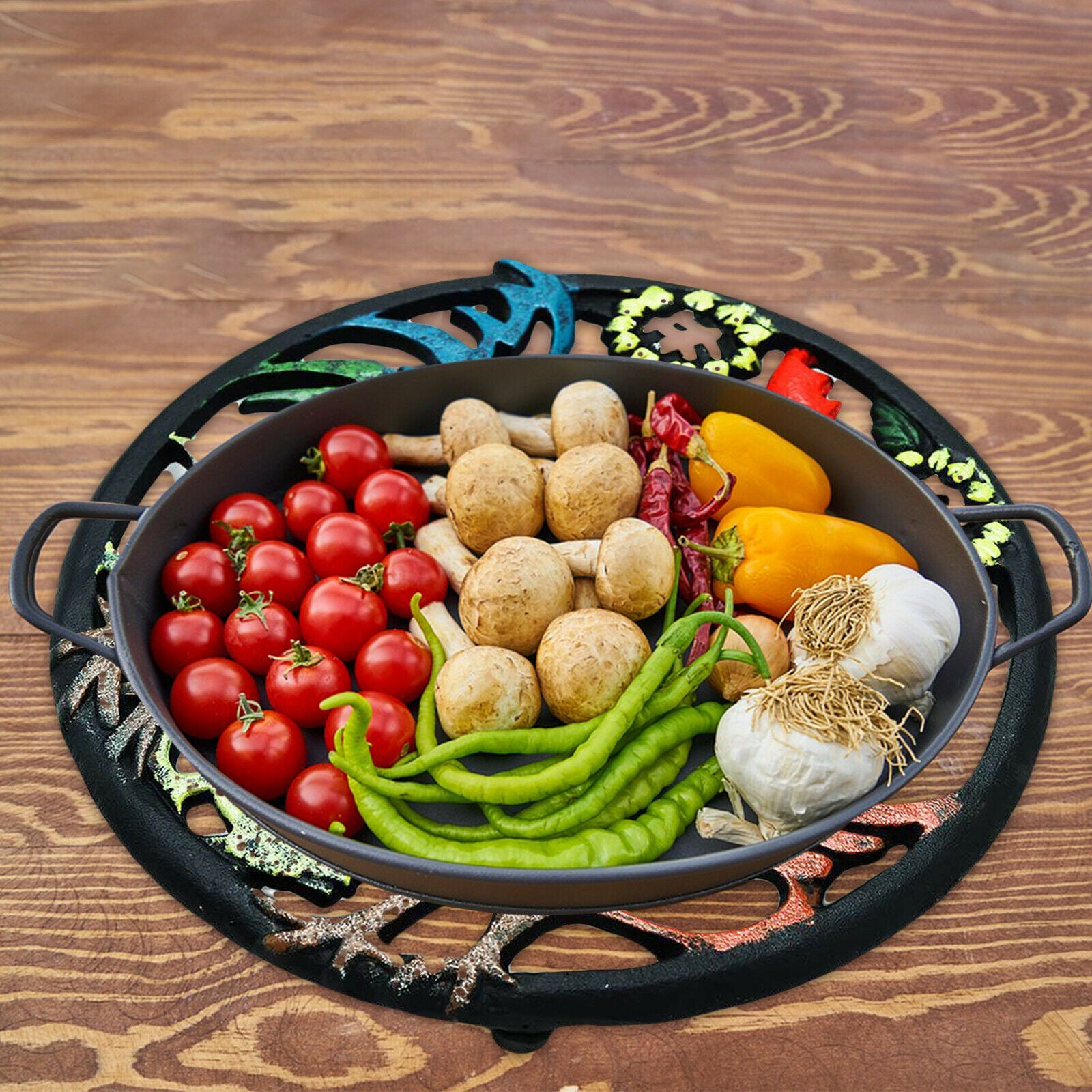 1x Round 20cm Placemat Hot Pads Home Dining Room Desktop Protection Desk Pad