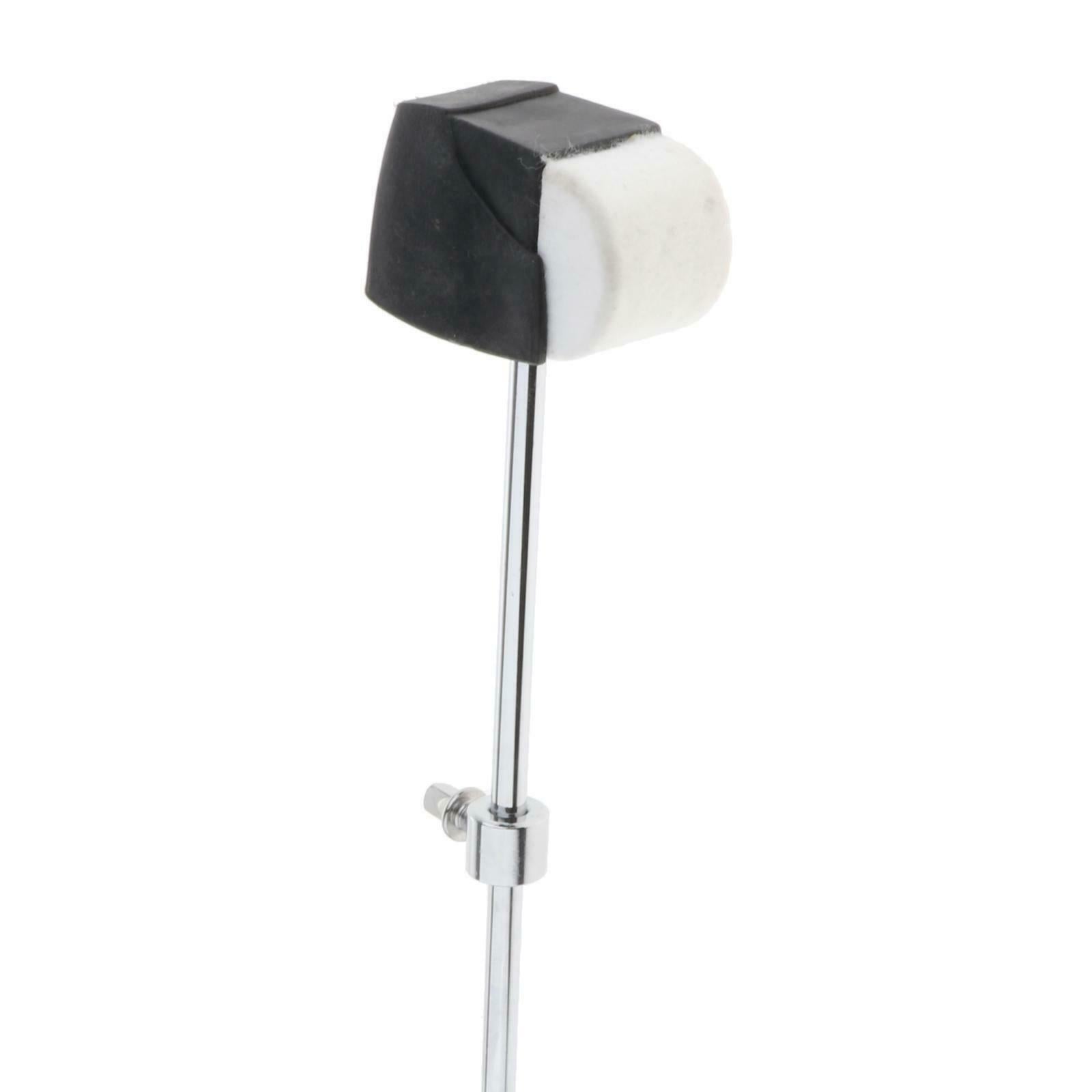Premium Felt Bass Drum Pedal Beater Mallet Stainless Handle Replacement