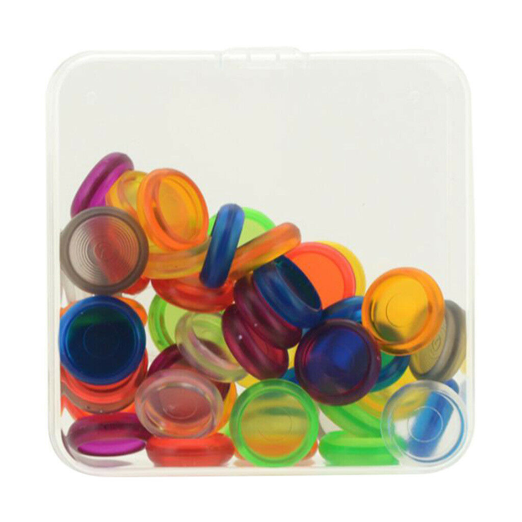 50 Pieces Plastic Discs Loose Leaf Binding Ring Clip Holder DIY Stationery