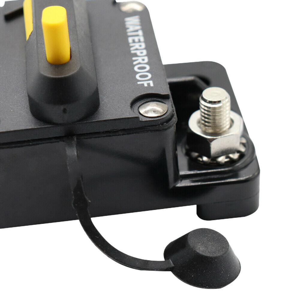 F433-50A 50 Amp Circuit Breaker with Manual Reset, 12V-24V DC, Waterproof