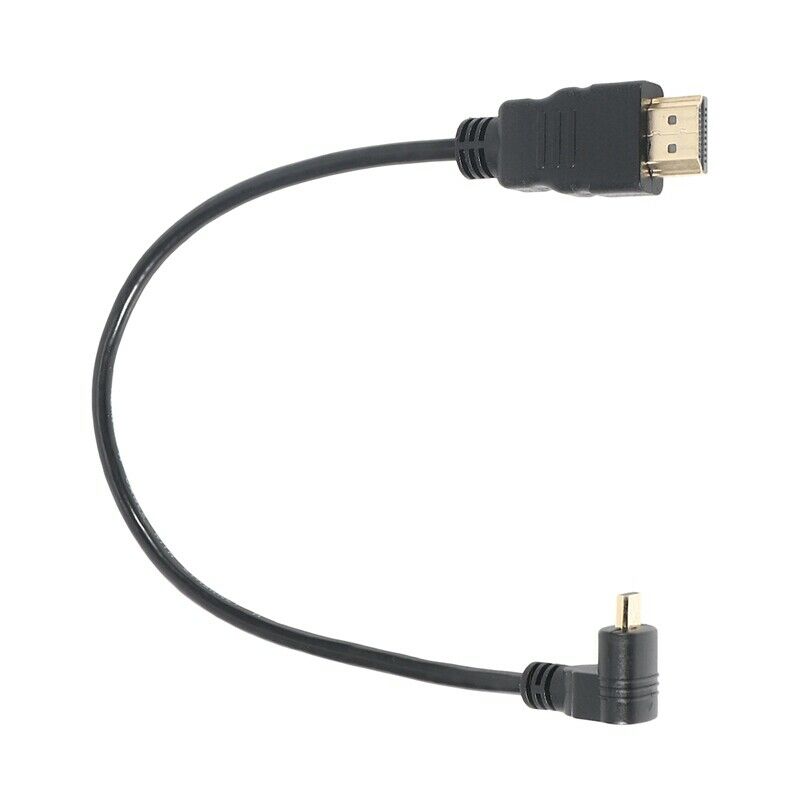 30cm Micro-MI Right Angle Male to MI Male (90 Degrees) - Supports 4k (Type B) X6