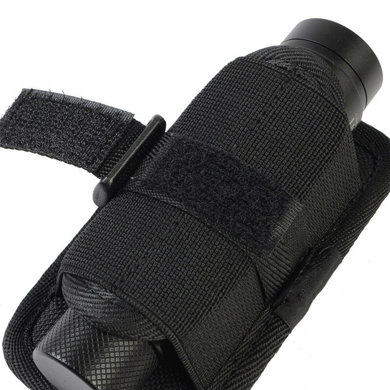 Rotatable Clip Flashlight Pouch Holster Torch Case Belt Cover Portable