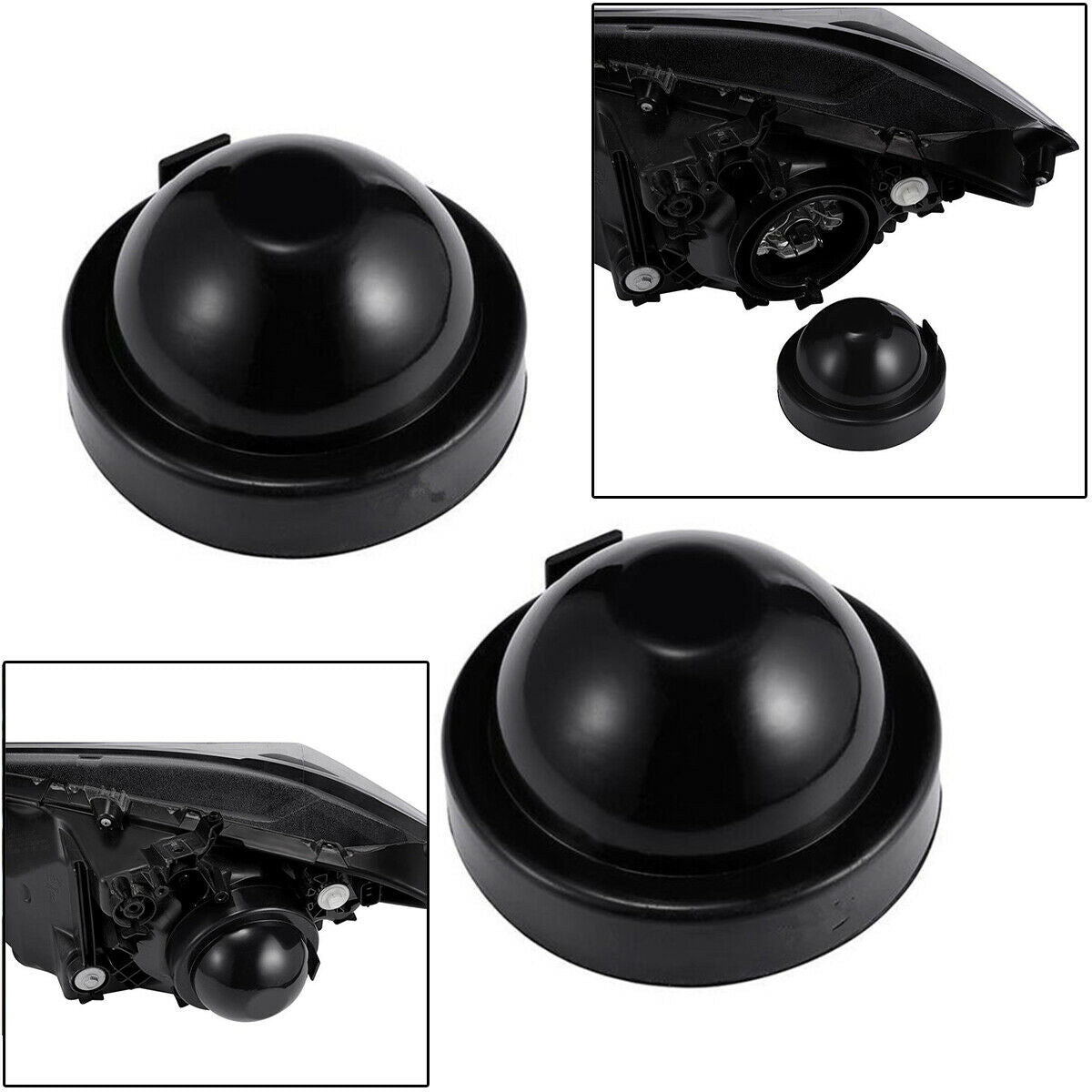 2pcs Rubber seal cap for Headlight Install HID Conversion Kit flexible rubber
