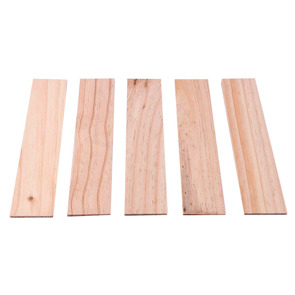10PCS Natural Balsa Wood Veneer Plain Plate for Crafts Ship 250x50x3mm