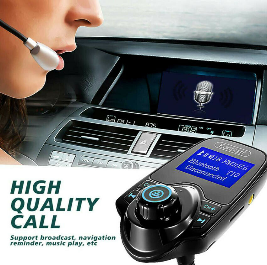Car FM Transmitter Wireless Bluetooth Handsfree Kit MP3 Player USB Charger AUX